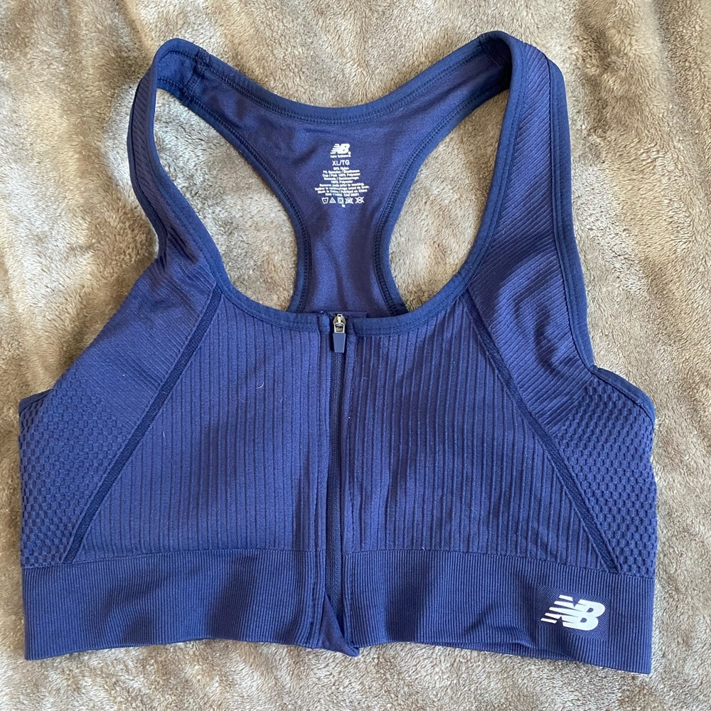 New Balance Front Zip Sports Bra